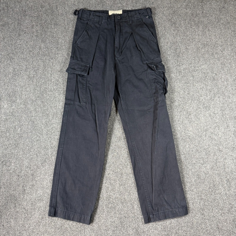 Deus Ex Machina Womens Penny Cargo Pants Black Faded Size 8 Utility Military